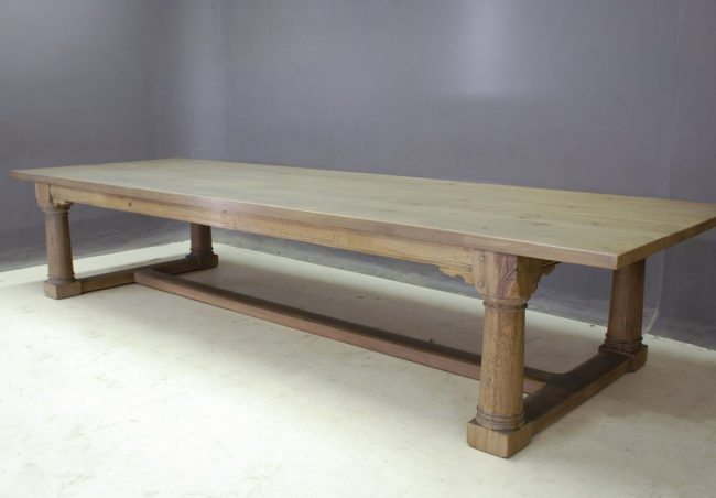 Refectory Four Column Dining Table