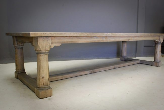 Refectory Four Column Dining Table