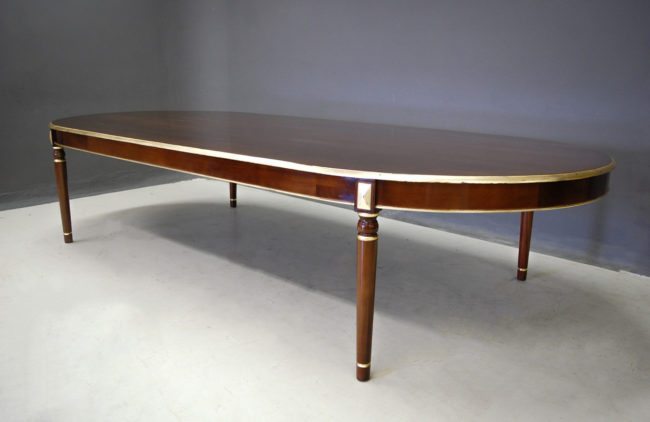 Custom D-End Dining Table