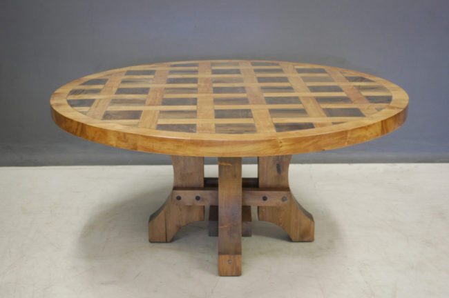 Parquet Zandloper Dining Table in Yellowwood